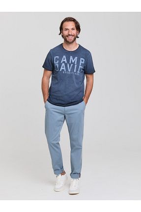 تیشرت آبی مردانه رگولار Camp David - کد 905477544