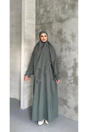 کلاه و ابایا سبز زنانه رگولار Tebrikler tekstil - کد 917390144