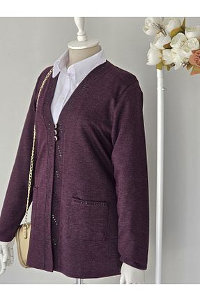 رویه سایز بزرگ بنفش زنانه اکریلیک ENDAMIM - کد 905494302