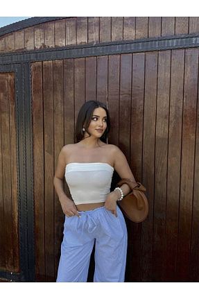 بلوز سفید زنانه ساده MetuCA - کد 905543767