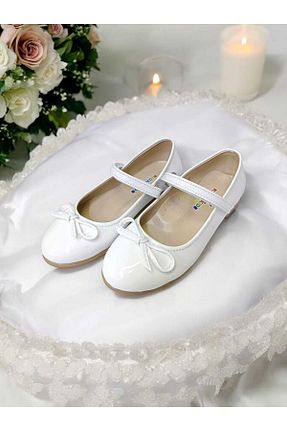 بابت سفید بچه گانه چرم لاکی PATİK BEBE - کد 674428698