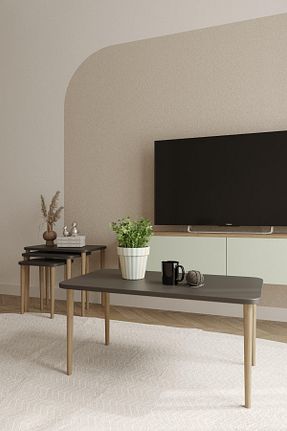 میز جلو مبلی طوسی Suntalam woodaria - کد 905548272