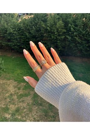انگشتر استیل (فولاد) زرد زنانه سنک زیرکون Floriant - کد 902234939