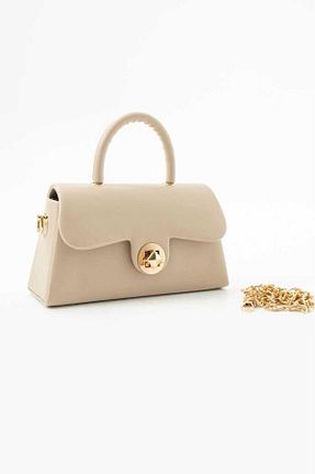 کیف دستی بژ زنانه ابعاد کوچک Çanta Trend - کد 905573512