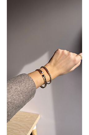 دستبند استیل (فولاد) طلائی استیل (فولاد) Mia Accessorize - کد 905578587