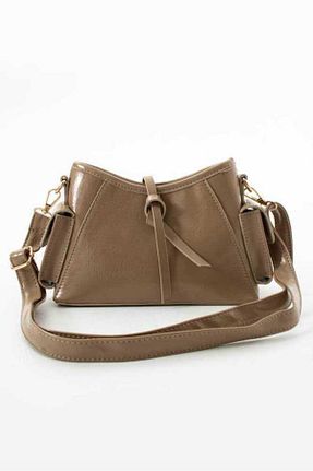کیف دوشی بژ زنانه چرم مصنوعی H&D COLLECTİON - کد 905589268