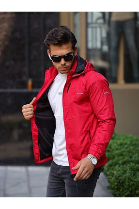 کاپشن قرمز زنانه ویسکون Güray Store - کد 905600431