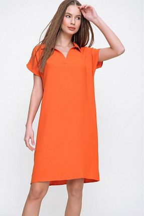 لباس نارنجی زنانه بافتنی Pasaklı Giyim - کد 362087677