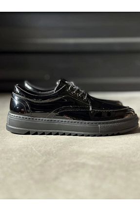 کفش کژوال مشکی مردانه چرم مصنوعی Shine Leather - کد 901530636