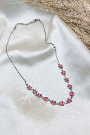 گردنبند جواهر طوسی زنانه زیرکن Eylülün Takısı - کد 905611901