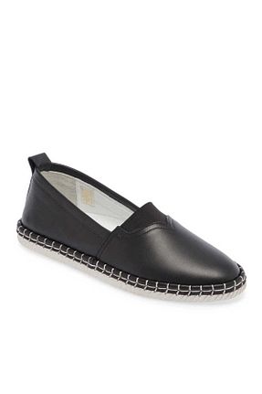 کفش کژوال مشکی زنانه چرم خالص Tergan - کد 858592235