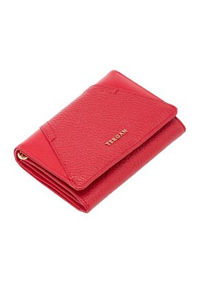 کیف پول قرمز زنانه چرم خالص Tergan - کد 837994849