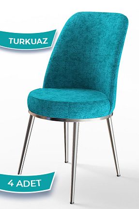 صندلی آشپزخانه فیروزه ای فلزی Canisa Concept - کد 98481902