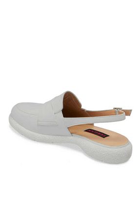کفش کژوال سفید زنانه چرم خالص Tergan - کد 858592343