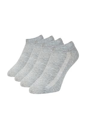 جوراب طوسی زنانه پنبه ای DuraSocks - کد 794677232