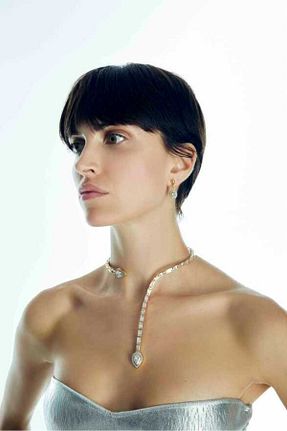 گردنبند جواهر طلائی زنانه روکش طلا Mon Reve - کد 769902907