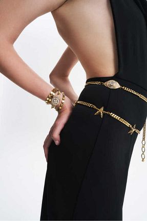 دستبند جواهر طلائی زنانه سنگ طبیعی Mon Reve - کد 829643171