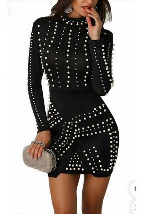 لباس مشکی زنانه بافتنی Sisa Butik - کد 905717112