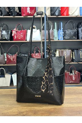 کیف دوشی مشکی زنانه چرم مصنوعی VICTORIA SHINE - کد 905716631