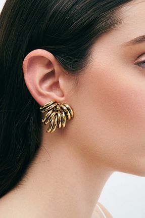 گوشواره جواهر طلائی روکش طلا Mon Reve - کد 817877628