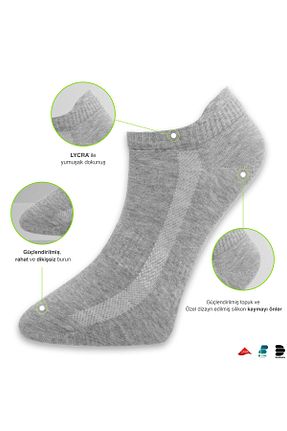 جوراب طوسی زنانه پنبه ای DuraSocks - کد 794677232