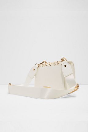 کیف دوشی سفید زنانه چرم مصنوعی Aldo - کد 905721999