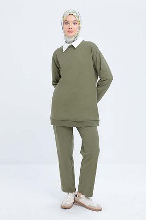 ست گرمکن حجاب خاکی زنانه Relaxed ALLDAY - کد 917553632