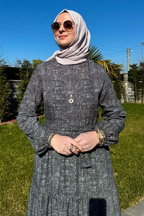 لباس حجاب خاکی رگولار Rabia Şamlı - کد 917555686