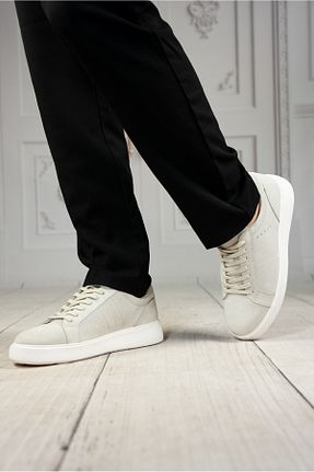 کفش اسنیکر سفید مردانه چرم اصل DAXİS Sportwear Company - کد 905747735