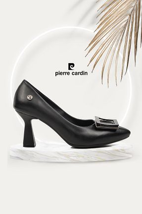 کفش پاشنه بلند کلاسیک مشکی زنانه چرم مصنوعی Pierre Cardin - کد 812811748