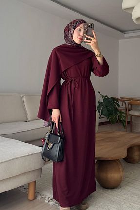 لباس حجاب زرشکی زنانه رگولار ceylan otantik - کد 905745718
