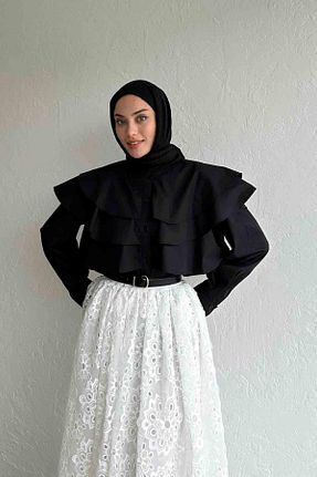 پیراهن مشکی زنانه اورسایز Genel Markalar - کد 852833689