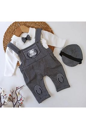 ست نوزادی طوسی بچه گانه پنبه ای Murat Baby - کد 152705430