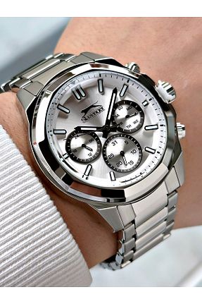 ساعت مچی سفید مردانه 41-45 میلی متر Slazenger - کد 905763752