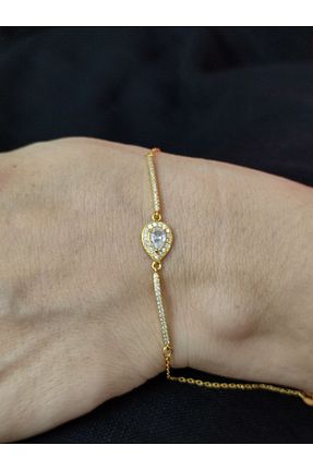 دستبند نقره زرد زنانه 925 عیار MODA925 - کد 905775019