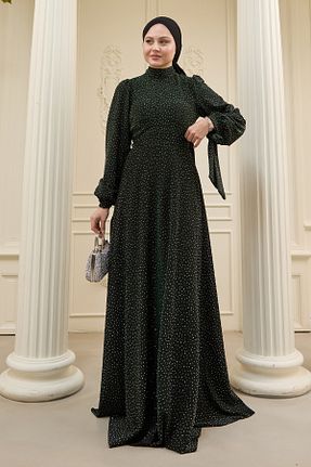 لباس مجلسی حجاب سبز InStyle - کد 905780503