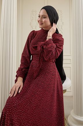لباس مجلسی حجاب قرمز InStyle - کد 905780505