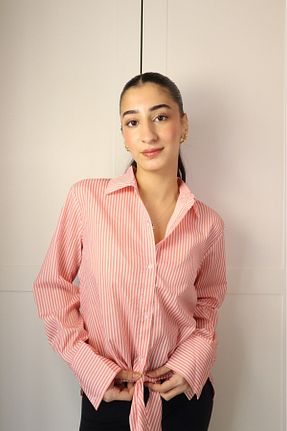 پیراهن صورتی زنانه اورسایز SHARLOT - کد 905787840