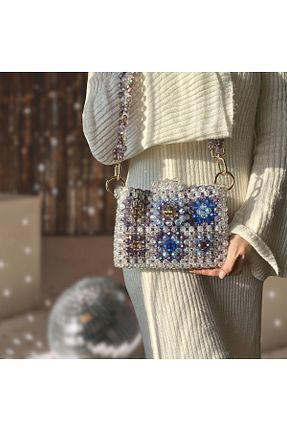 کیف دوشی رنگی زنانه ساتن Las Perlas - کد 891448955