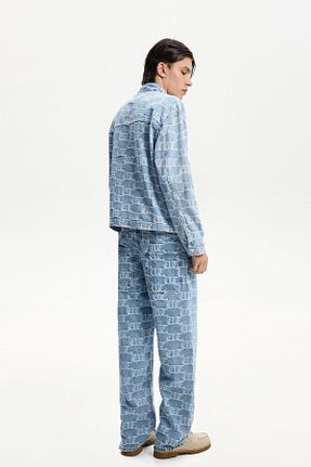 شلوار جین آبی مردانه رگولار Bershka - کد 905798420