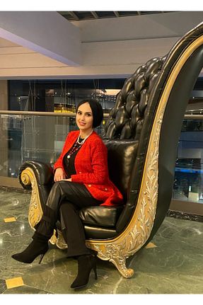 کت قرمز زنانه تنگ BY BANU DERYA - کد 905832818