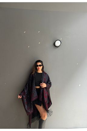 پانچو رنگی زنانه Butik - کد 905832566