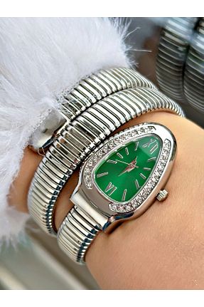 ساعت مچی سبز زنانه فلزی Tisaati - کد 905842308