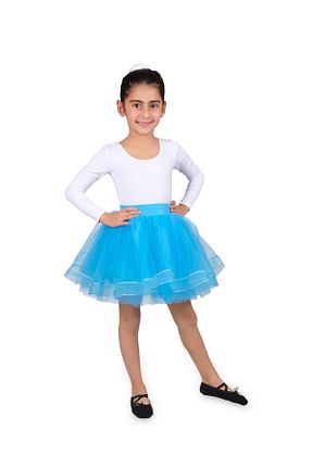 دامن آبی بچه گانه پلی استر LULLY KİDS - کد 917703604
