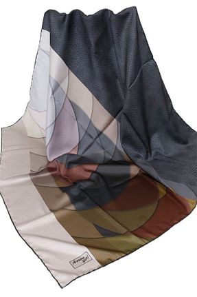 روسری قهوه ای پلی استر Armine - کد 164410939