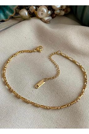 خلخال جواهر طلائی زنانه استیل (فولاد) SU PERİSİ TAKI BİJUTERİ - کد 905841794