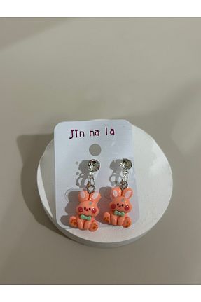 گوشواره جواهر نارنجی AYLİS - کد 905839604