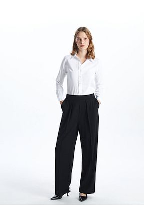 شلوار سبز زنانه الاستین LC Waikiki - کد 905861276