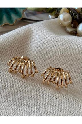گوشواره جواهر طلائی رودیوم SU PERİSİ TAKI BİJUTERİ - کد 905850223