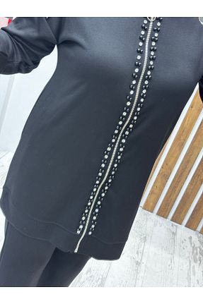 ست بالاتنه و پائین تنه مشکی زنانه بافت Meryemce Butik - کد 905844791